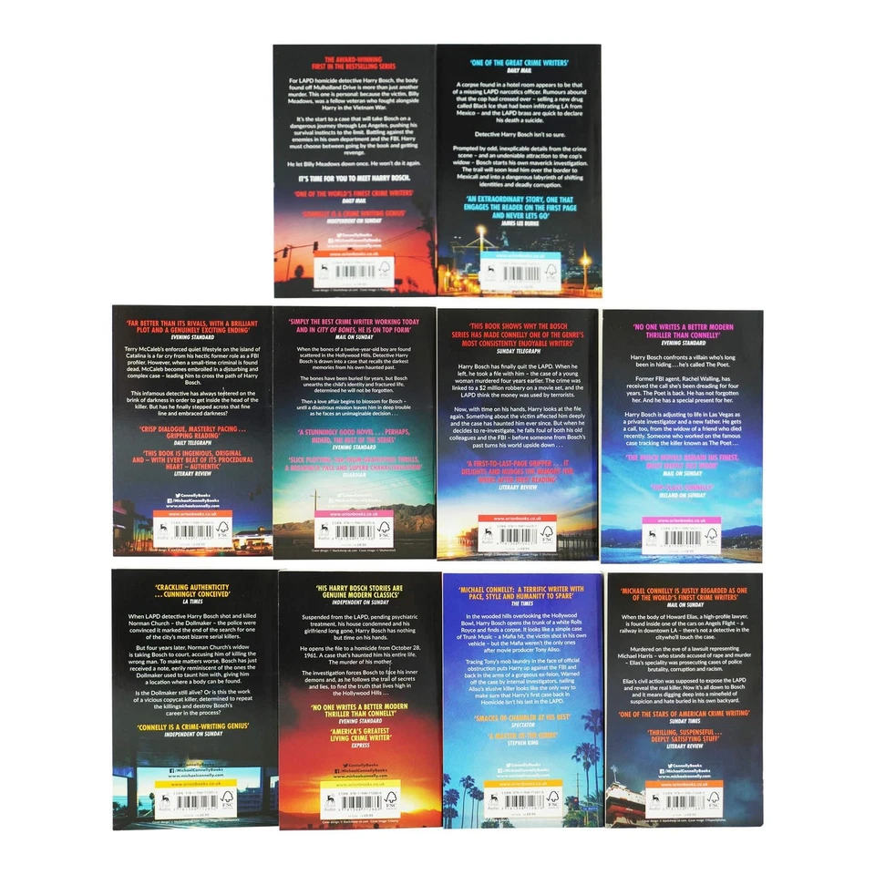 Harry Bosch by Michael Connelly: Books 1-10 Collection Set - Fiction - Paperback - Image 3 of 4