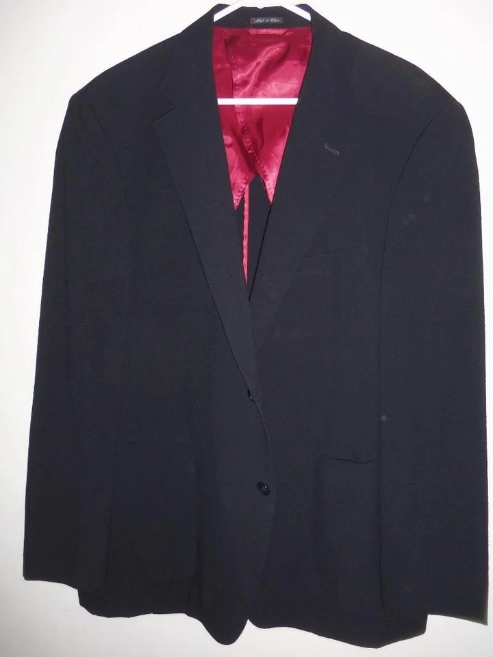(BA247) BLAZER IBIZA LIGHT WOOL Seersucker NEGRO CLARO COMO NUEVO - 44 R Foto 3 de 4