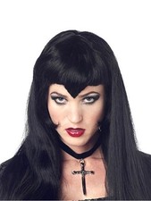 California Costumes Women's Vampiress Vampire Long Black Wig
