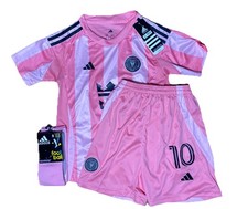 Adidas Lionel Messi Inter Miami Kids Jersey Kit Size 22 Ages 5-6 Years Soccer