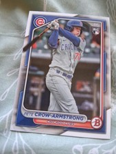pete crow armstrong rookie 2024 bowman card 85. This card is flawless