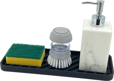 Spülbecken Organizer Silikon Schwammhalter 30Cm X 11Cm, Küche Bad Organizer Für 