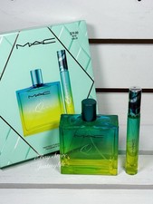 MAC Twistedly Turquatic Fragrance 2pcs Set, Large Size 96mL Rollerball 6mL, NIB