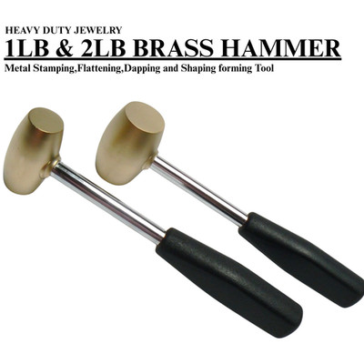 1 Pfund & 2 Pfund Messingkopf Hammer Metall Abflachen, Stanzen, Tappen & Formen Formen Formen