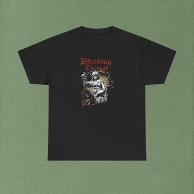 Bleeding Through Skull Graphic T Shirt