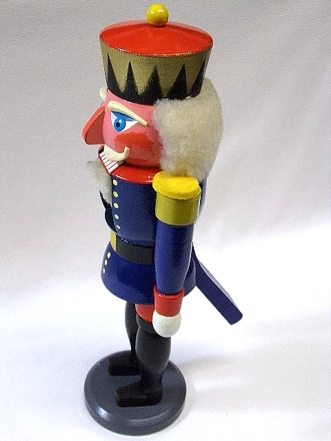 Nußknacker König blau-DDR - expertic   Orginal Erzgebirge - - Bild 3 von 4