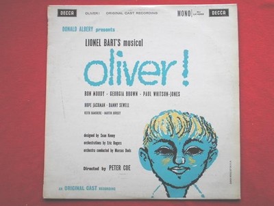 Oliver LP Decca LK4359 EX/EX 1961 original cast recording, with Ron Moody, Ge...