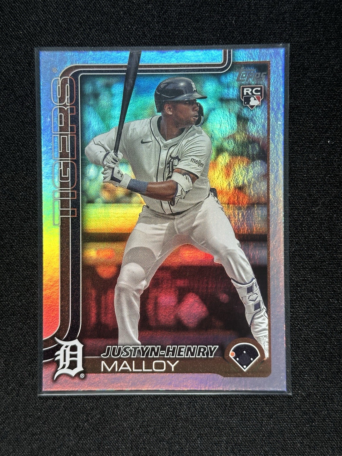 2025 Topps Series 1 Justyn-Henry Malloy #269 Rainbow Foil (RC)