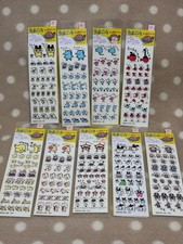 Tamagotchi Character Stickers Set of 9 Vintage 1990s Embossed Collectible