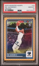 2023 PANINI HAUNTED HOOPS ORANGE #43 GG JACKSON II PSA 10