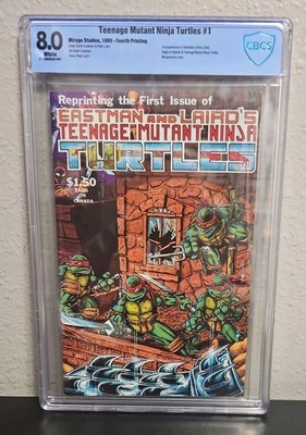 Teenage Mutant Ninja Turtles #1 4th Print Mirage Studios CBCS 8.0 TMNT 1     