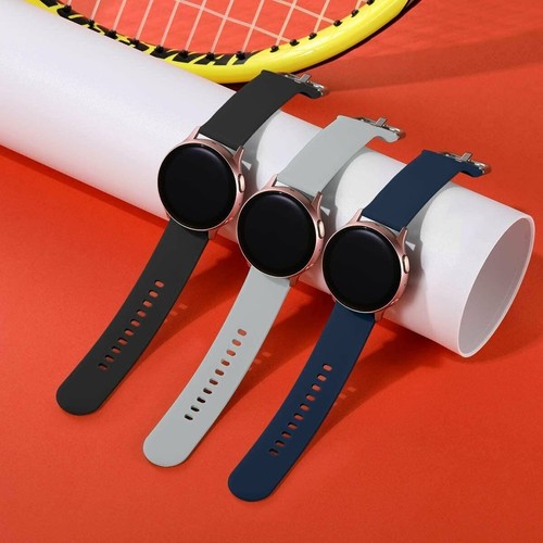 Paquete de 3 para Samsung Galaxy Watch Active 2 40 41 42 44mm Correa de silicona de banda de reloj - Imagen 3 de 7
