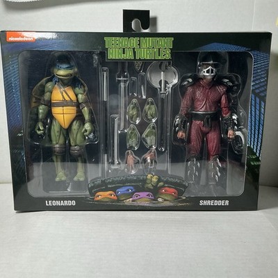 NECA Teenage Mutant Ninja Turtles (1990 Movie) Shredder vs Leo - Roof Top Battle