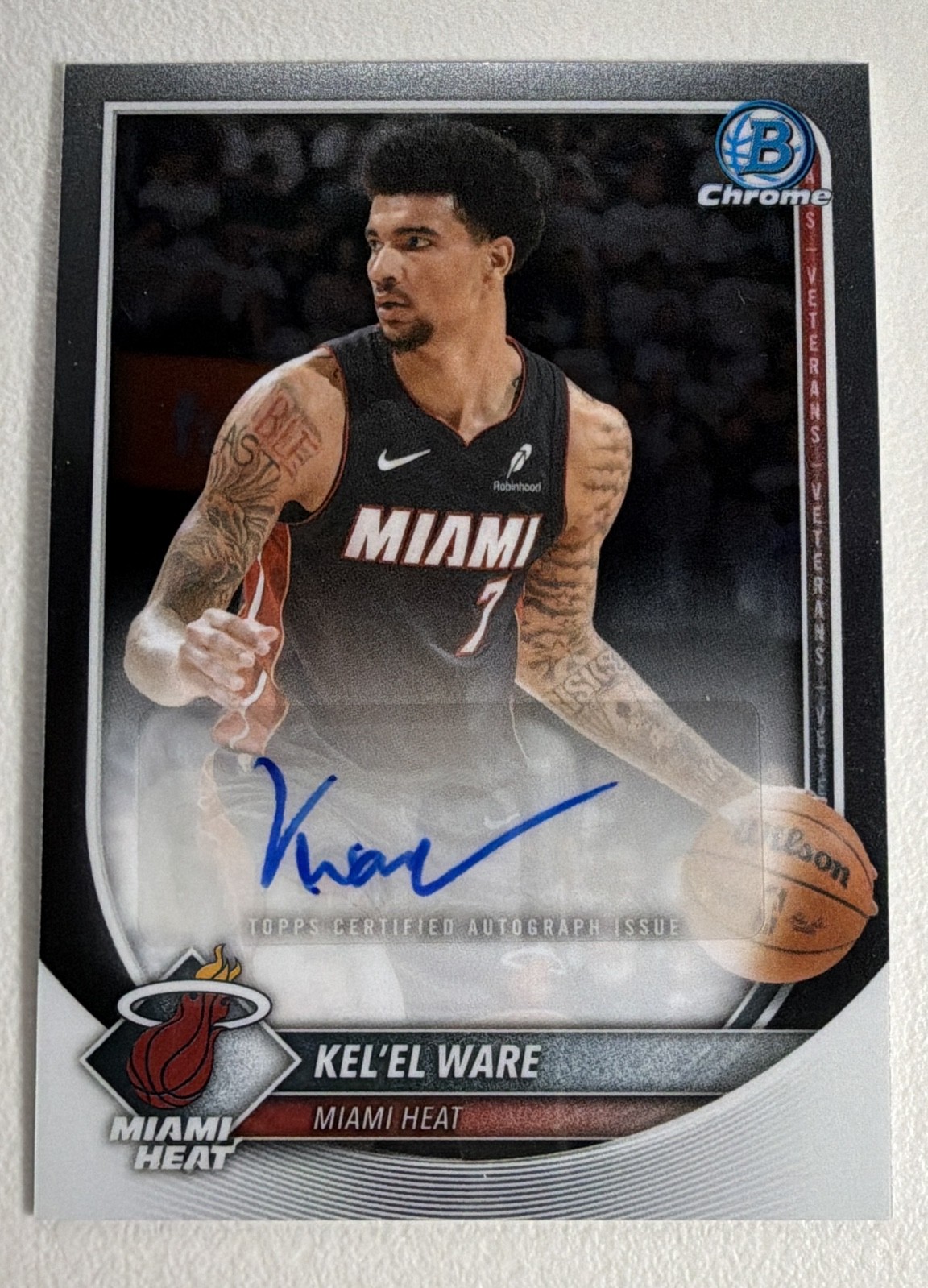 2025-26 Bowman - Chrome Autographs Kel'el Ware #BCA-KW (AU)