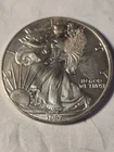 1997 Silver Eagle $1 Dollar 1oz Circulated With Spots .999-Off QualityASE