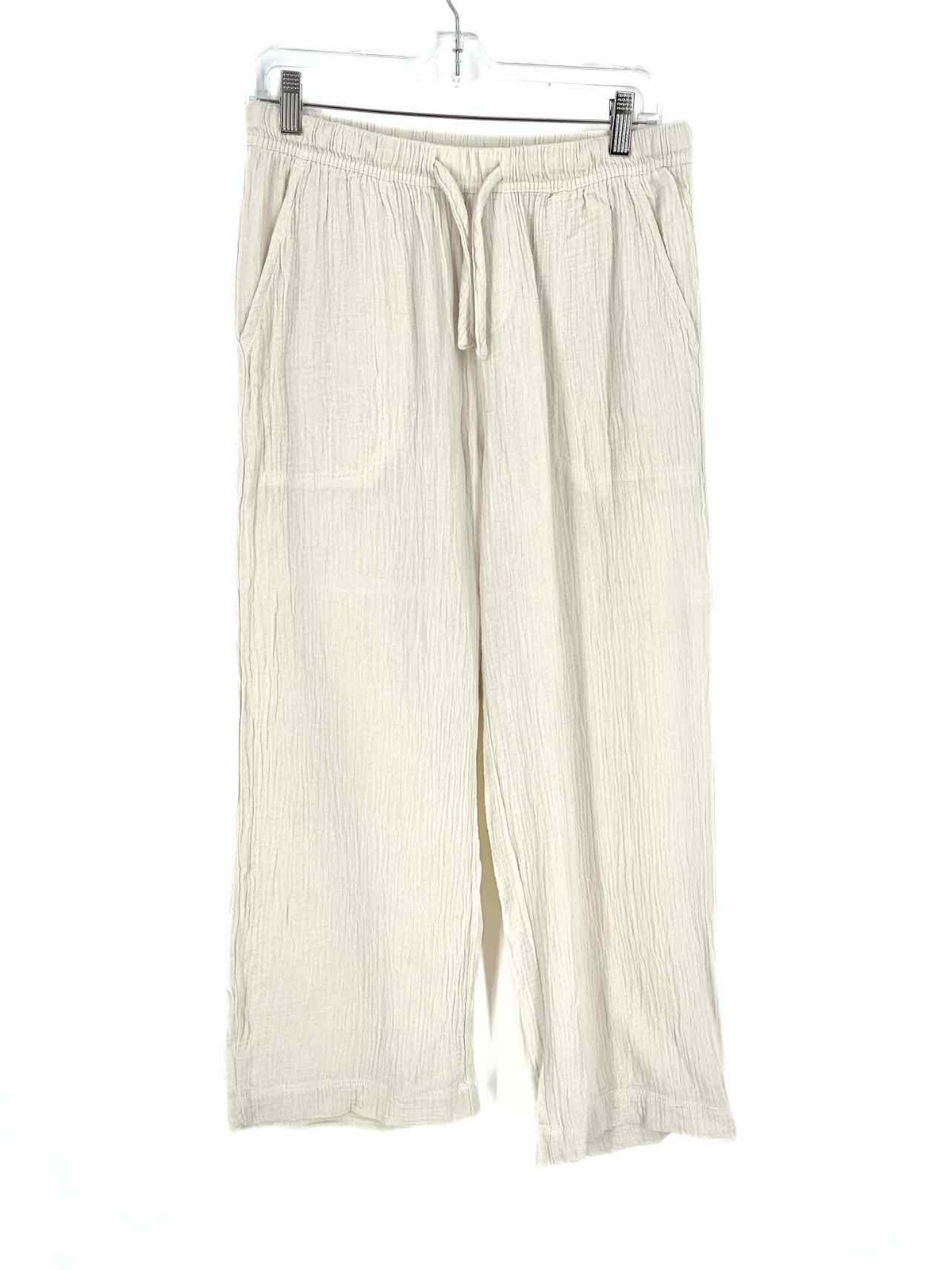 Splendid Size M Beige Drawstring Gauze Pants Pants - image 1