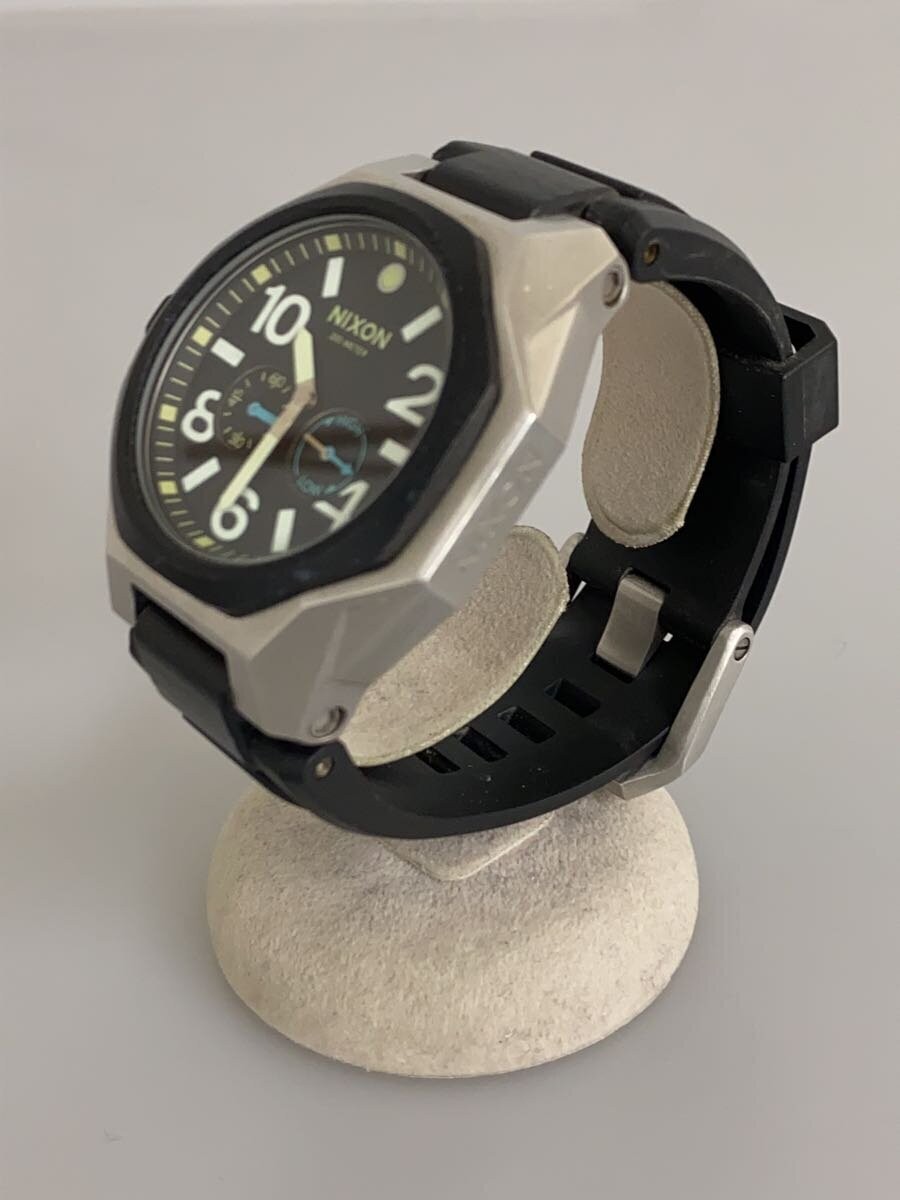 超特価SALE開催! Nixon The Steel/Black Watch/Analog/Stainless Tangent/Quartz その他
