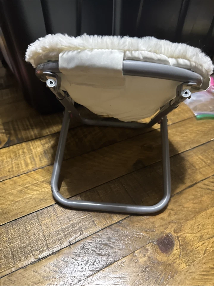 H.K. City Toys Doll Folding chair with White Pillow Cover Doll Furniture - Image 2 of 3