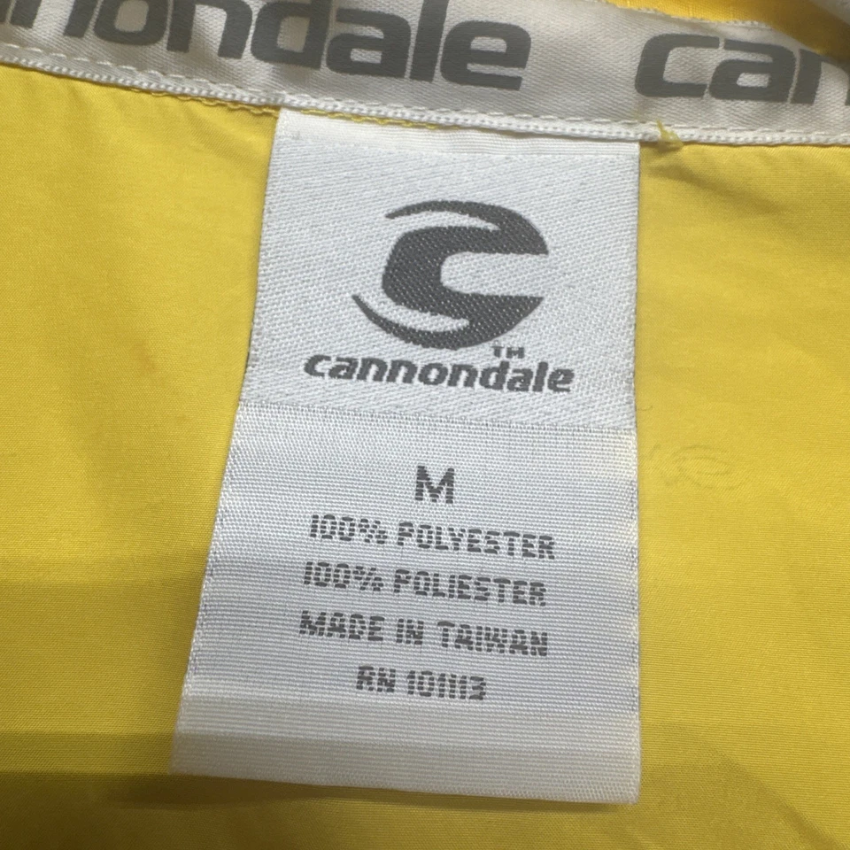 Chaqueta cortavientos amarilla Cannondale Chrono para hombre reflectante mediana Foto 4 de 4