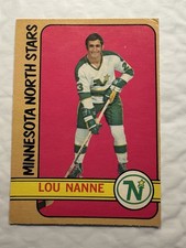 1972-73 OPC Lou Nanne Base Hockey Card #10 Minnesota North Stars Vintage