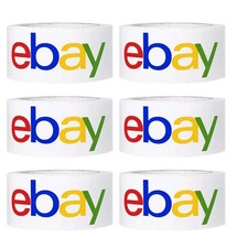 Ebay Packaging Tape   Color Logo Pack of 12 Rolls 2inches X 75 Yards