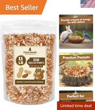 11 Pounds - Shelled Peanuts For Birds, Raw Shelled Peanuts For Squirrels and ...