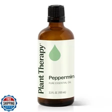 Plant Therapy Peppermint Essential Oil 100 mL (3.3 oz) 100% Pure, Undiluted, 