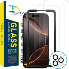 3-Pack of Clear Screen Protectors  Additional Lens Protector for iPhone 16 Pro