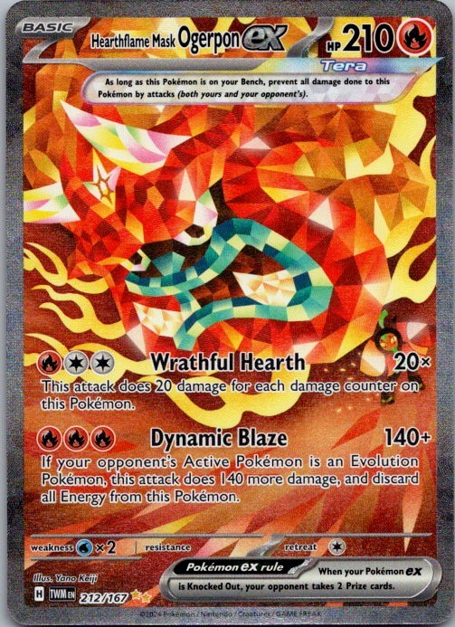 Hearthflame Mask Ogerpon ex Special Illustration Rare SV06: Twilight Masquerade