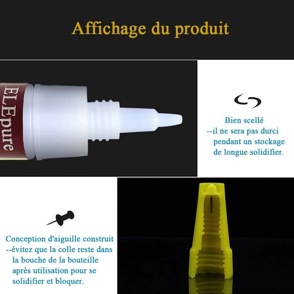 Colle pneu vulcanisante 20g ELEpure réparation mèche rustine auto moto - Photo 4/4