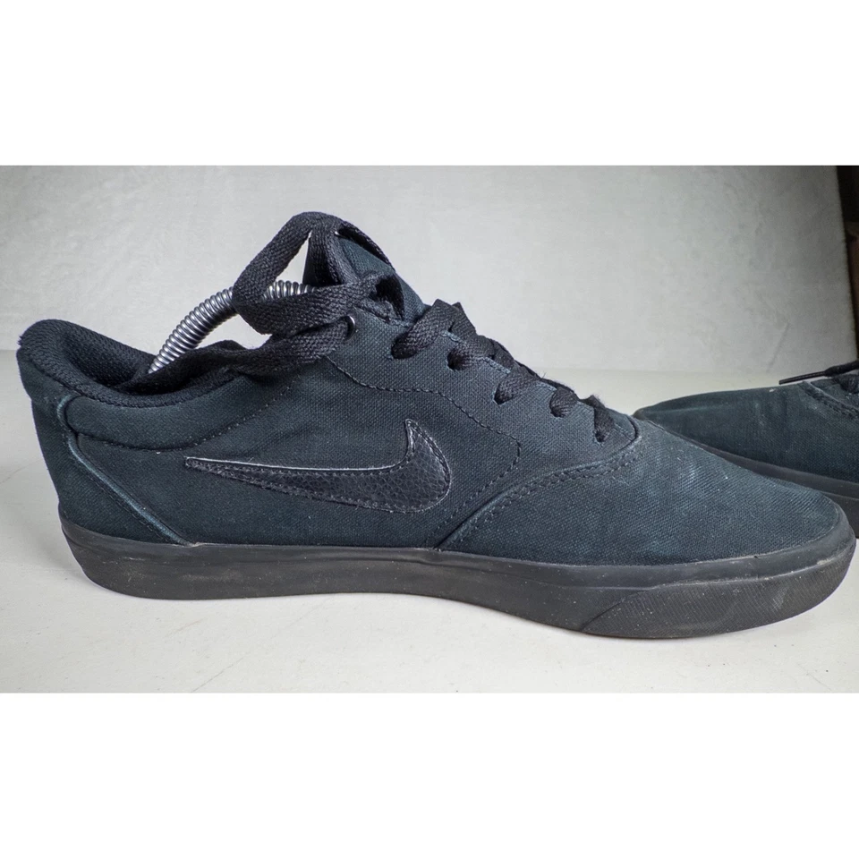 Nike SB Chron 2 Zapatos de Skate de Lona Negros Hombres EE. UU. 10.5 CD6275 001 Tenis de caña baja Foto 4 de 4