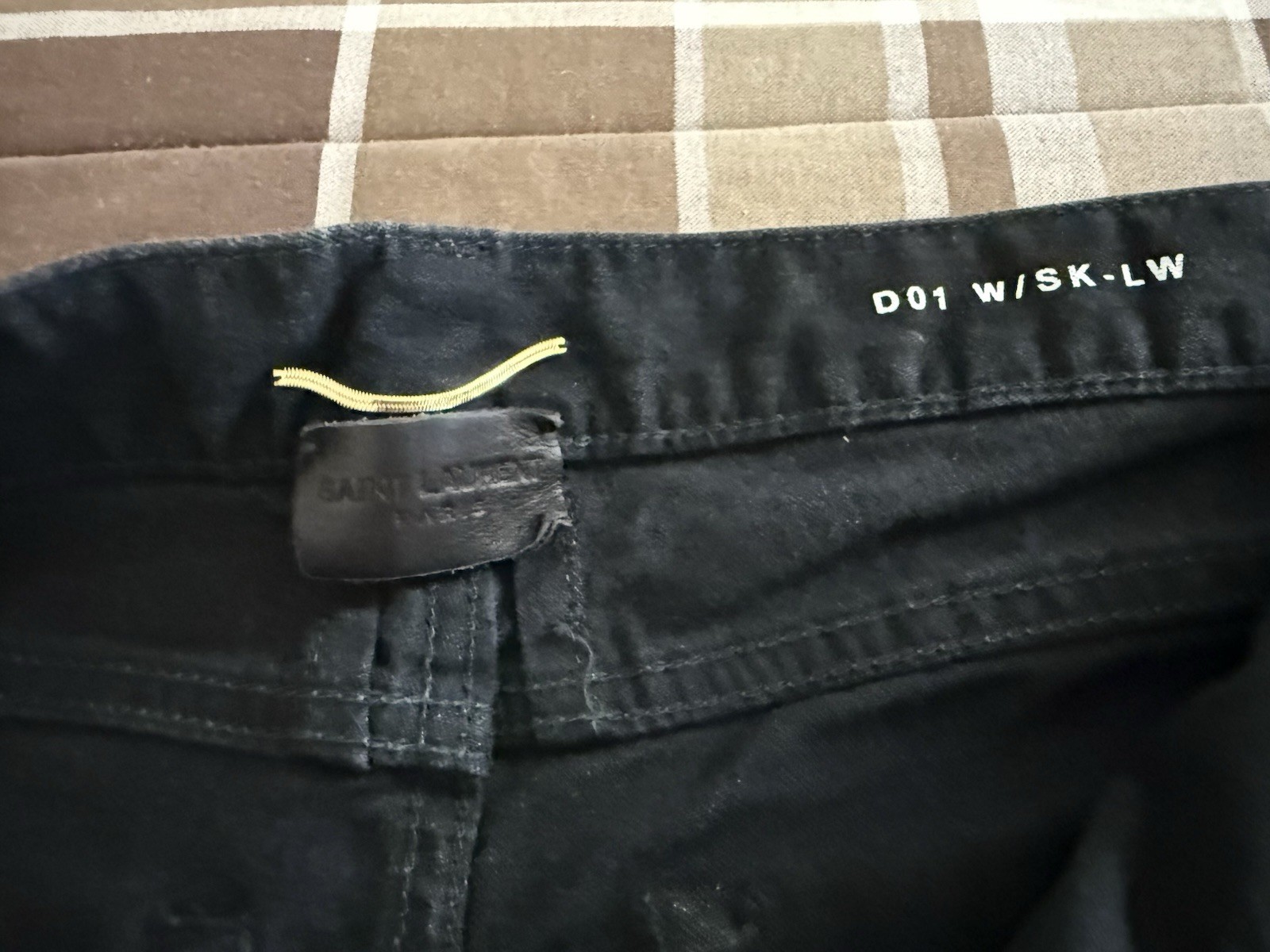 Jeans skinny donna Saint Laurent Paris DO1 W SK LW nero vita bassa taglia 30