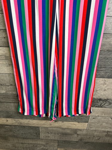 Boden Damen Hose Größe UK 10 Regenbogen Streifen weites Bein Pull On Taschen Pants - Bild 5 von 10