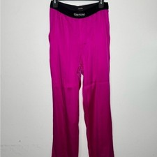Tom Ford High-Rise Silk Blend Satin Pants Pin...