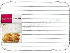 ROUND- RECTANGLE CAKE COOLING WIRE RACK METAL BAKING COOLER TRAY FOR CAKE MUFFIN