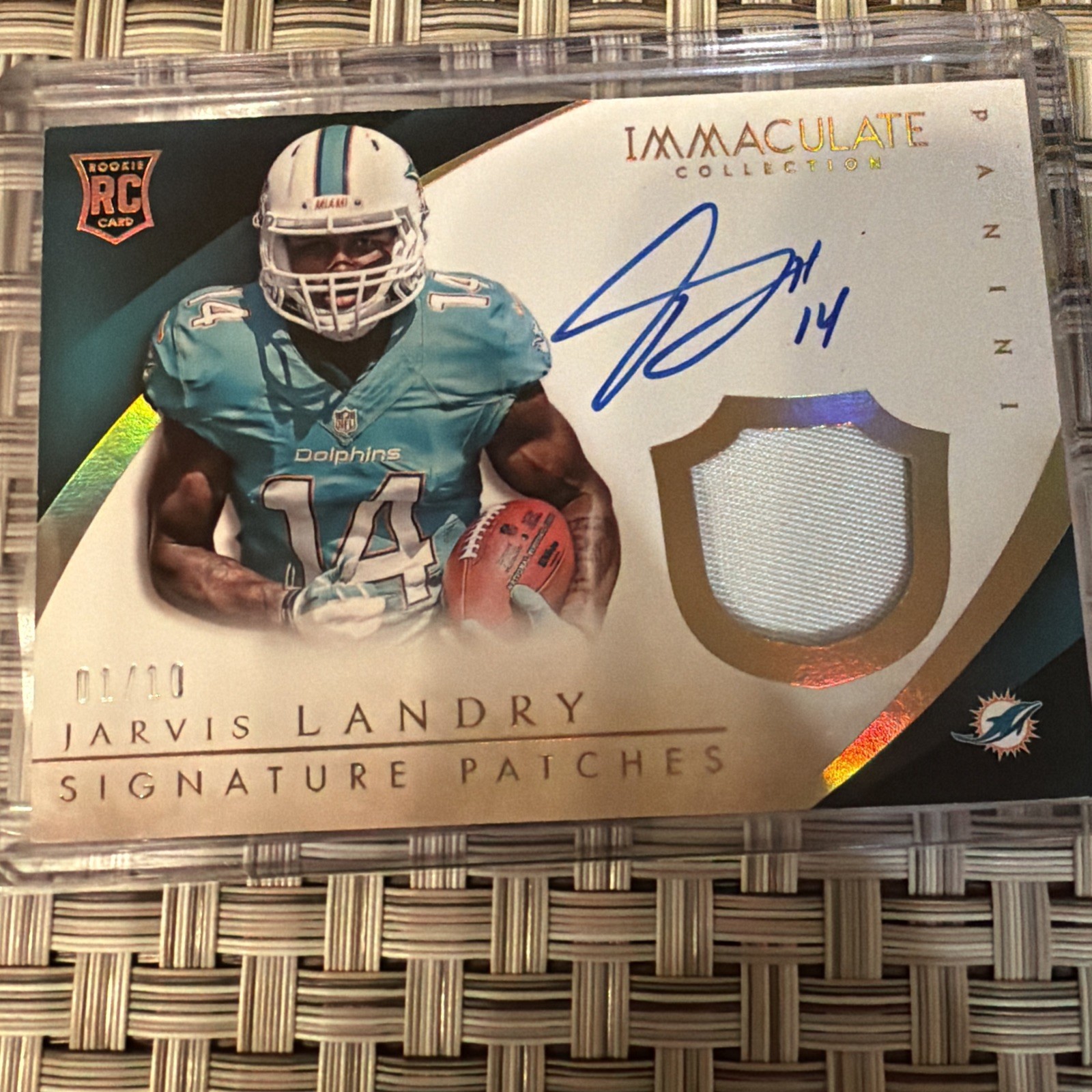 Jarvis Landry Panini Immaculate #125 Autograph Patch