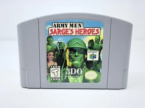 Army Men: Sarge's Heroes (Nintendo 64, 1999)- TESTED & WORKS