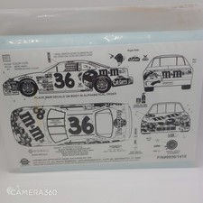 M&M's NASCAR #36 Pontiac Grand Prix Model Car Waterslide Decals Sheet