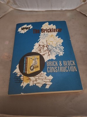 The Bricklayer Brick and Block Construction book Volume 1 Softcover 1976
