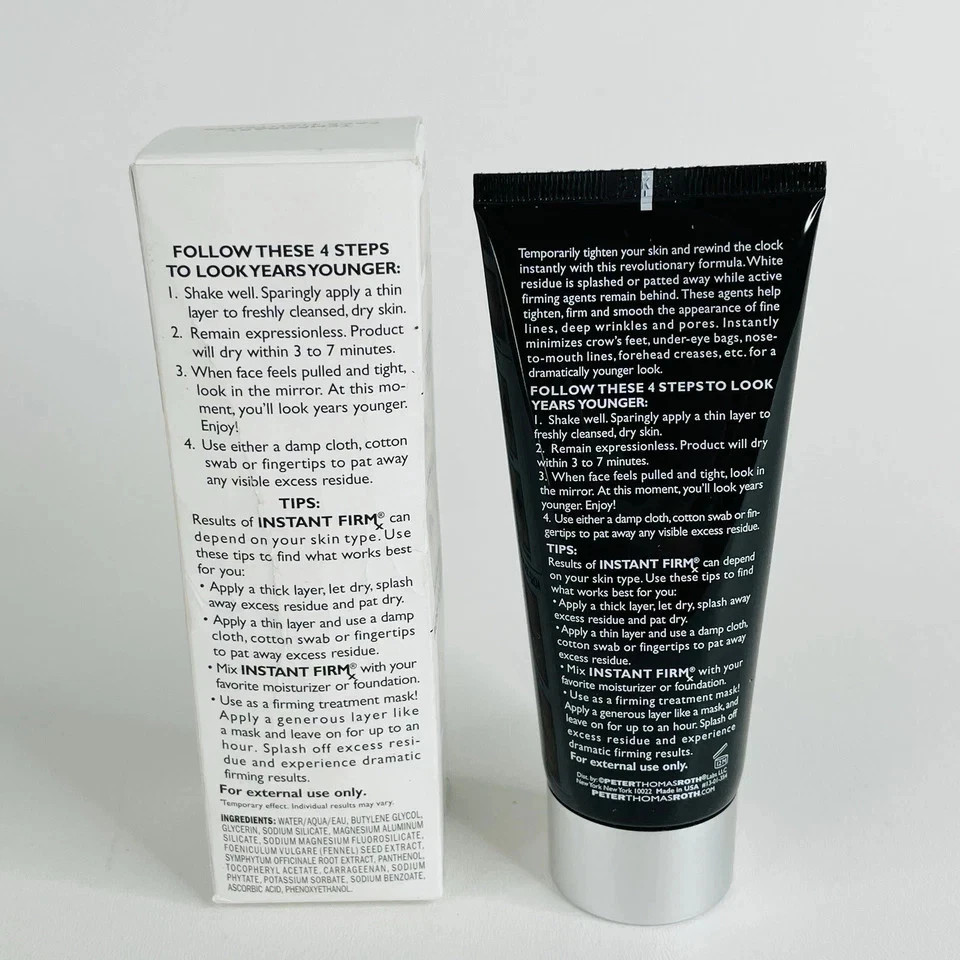 Peter Thomas Roth Instant Firmx Temporary Face Tightener 3.4 oz 100 ml NIB