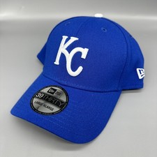 New Era 39THIRTY Kansas City Royals Blue Stretch Fitted Baseball Hat Size L/XL