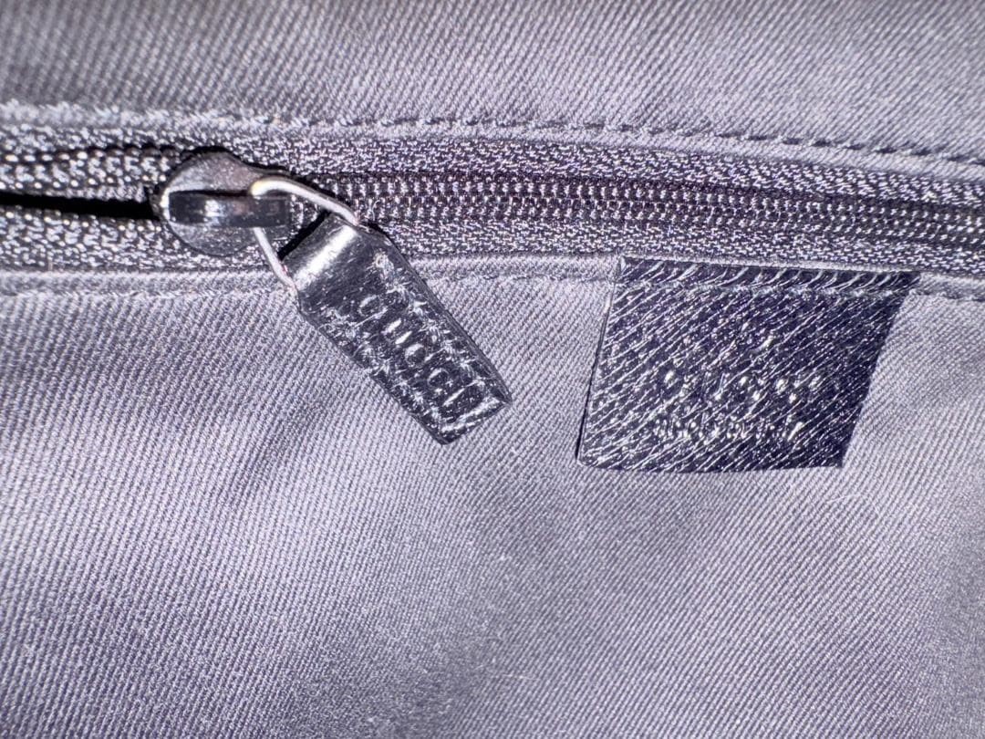 GUCCI GG Canvas Tote Bag Black Authentic Near Mint thumbnail 12