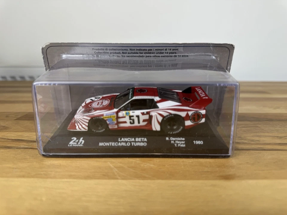 IXO 1:43 Lancia Beta Montecarlo Turbo #51 Le Mans 1980 Modelo con Blister Sellado Foto 2 de 4
