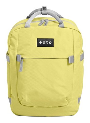 eoto Small16 Backpack Schulrucksack Rucksack Lime Yellow hellgelb grau Neu