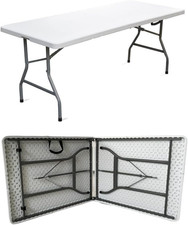 Tavolo Pieghevole Richiudibile per Feste Sagre Fiere Giardino Campeggio Camping 