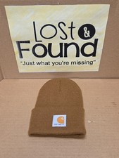 Carhartt Infant/Toddler Brown Knit Acrylic Beanie Hat AH8905 Logo Fall Gift