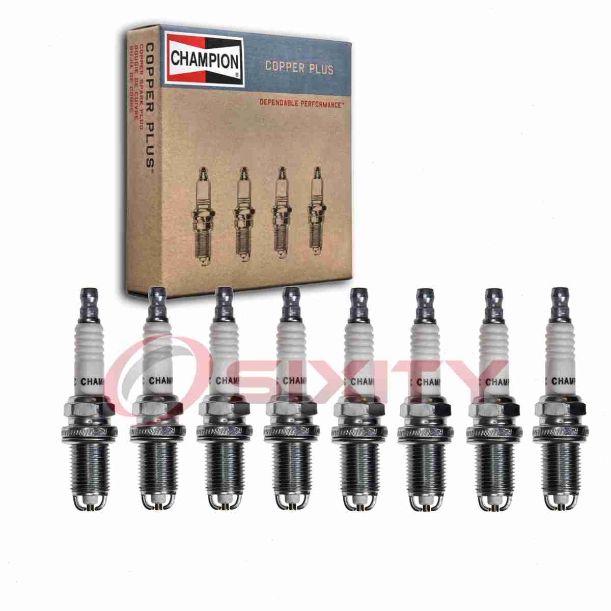 8 pc Champion Copper Plus Spark Plugs for 1997-2004 Lotus Esprit 3.5L V8 ia