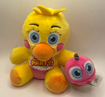 Jazwares Five Nights At Freddy's FNAF Toy Chica 8'' Plush Wave 2 Glow GITD Eyes