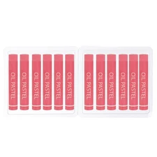 Red Plum Oil Pastels, 12Pcs Soft Oil Crayons Creamy Pastels Stick Art