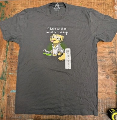 Teeturtle Chemistry Dog Funny Men's Graphic Tee Size XL NWT